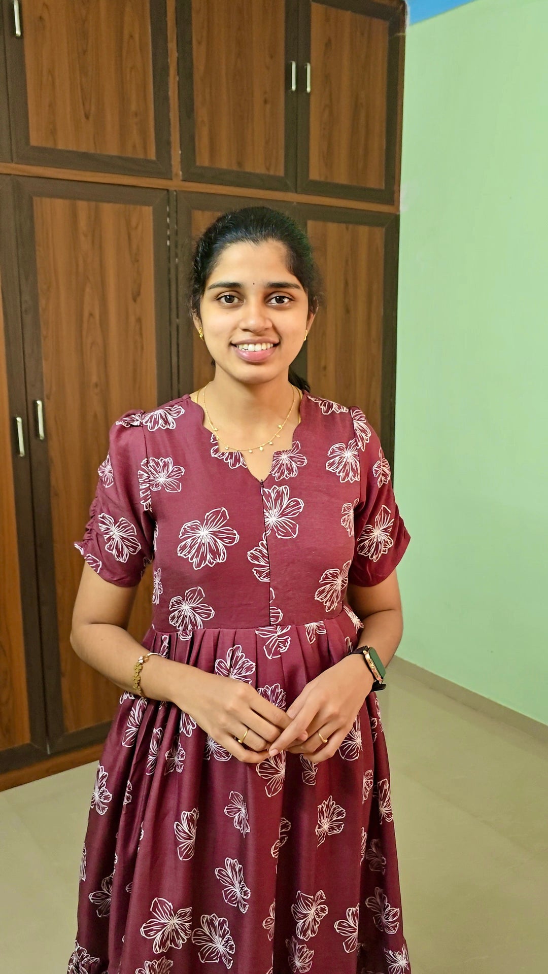 Preethi Casual Dress With Lining ( No-Iron Everyday Dress)