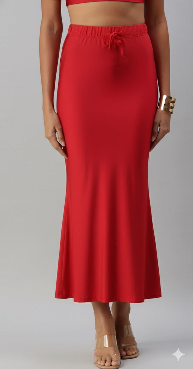 Red buttersoft Luxury Sareeshaper