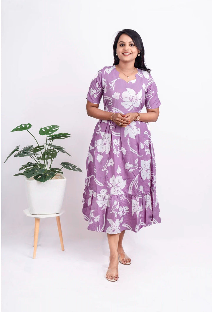 Lilac Day To Night Dress Without Lining