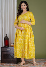 Load image into Gallery viewer, Rangoli Maternity Feeding Dress
