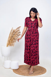 Luxury Maxi Roja  Light Weight Dress