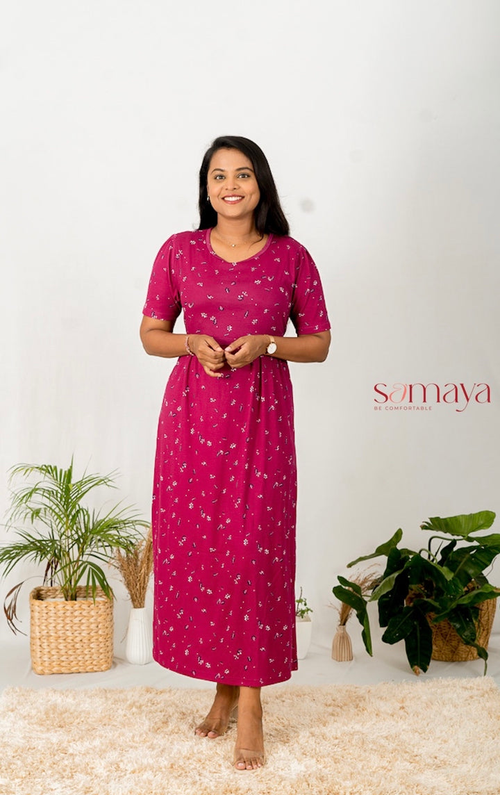 Maxi Wine Garden Light Weight ( Minor embroidery variation so sold at sale price )