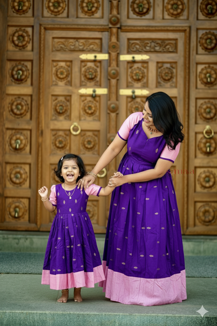 Soundarya kids Dress With Lining ( pre order )