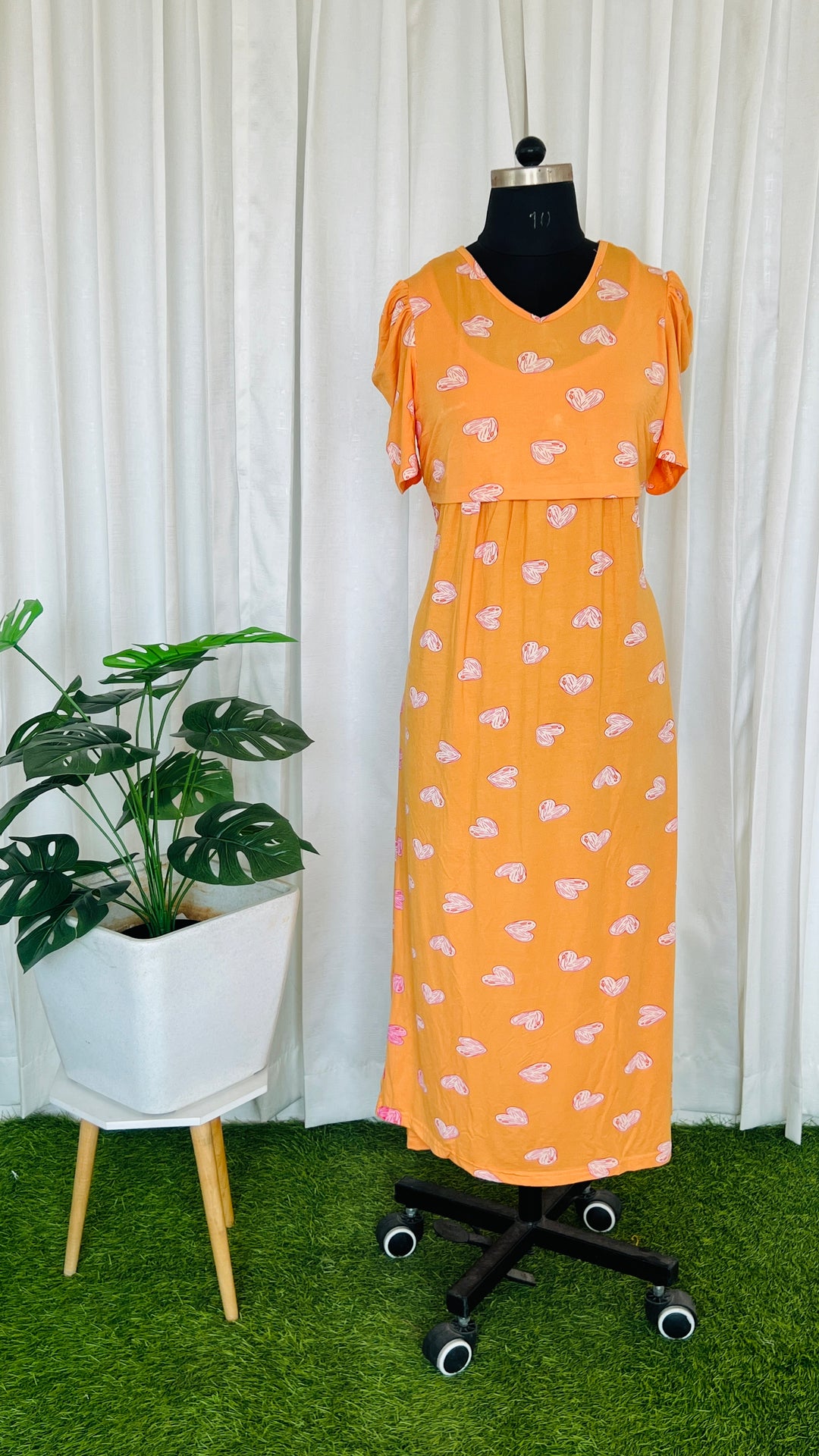 Maxi Light Weight orange Dress