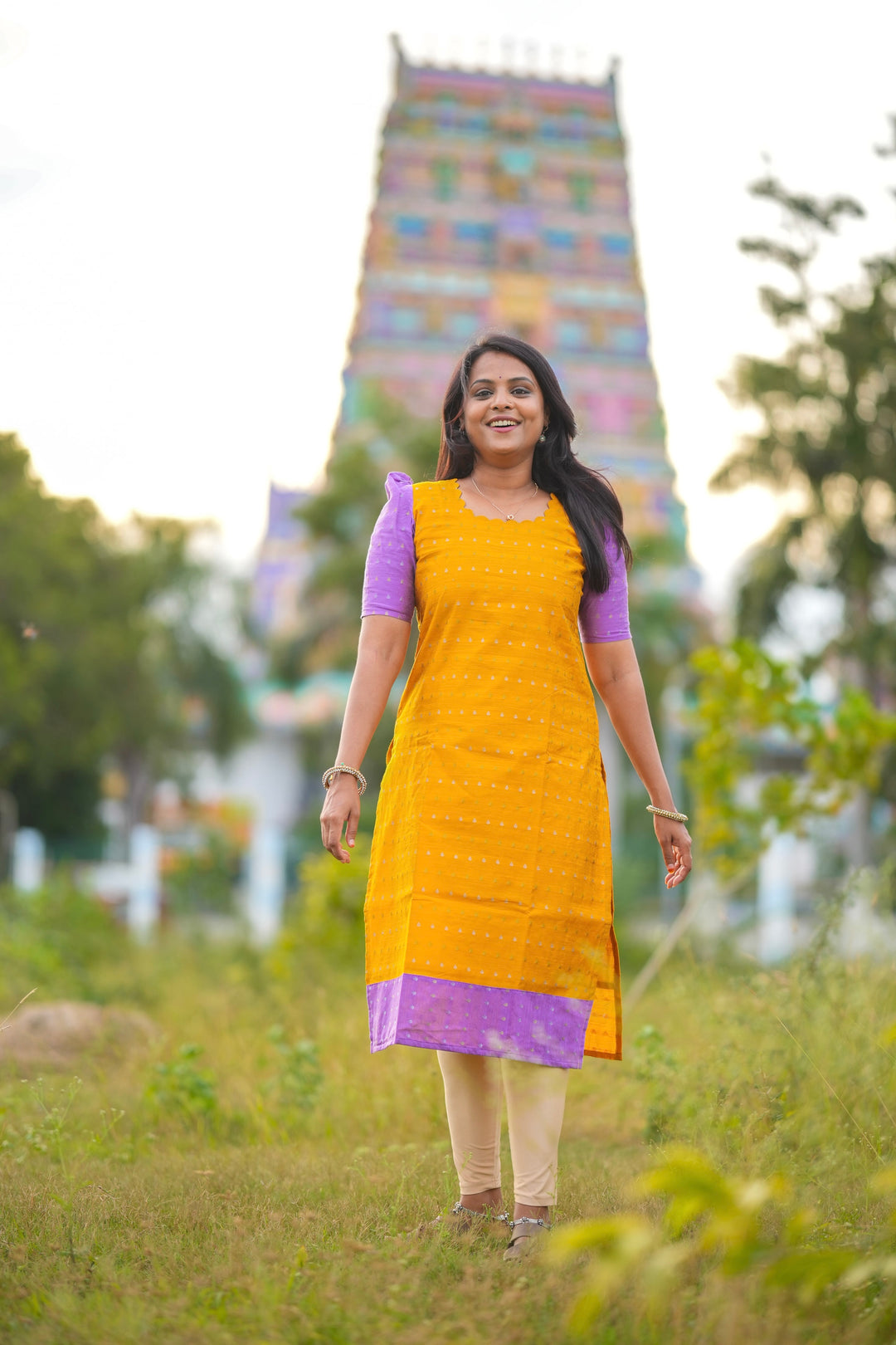 Raw Silk kurta full lining 44 inch