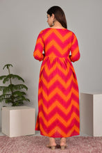 Load image into Gallery viewer, Dark pink Maternity Feeding Dress
