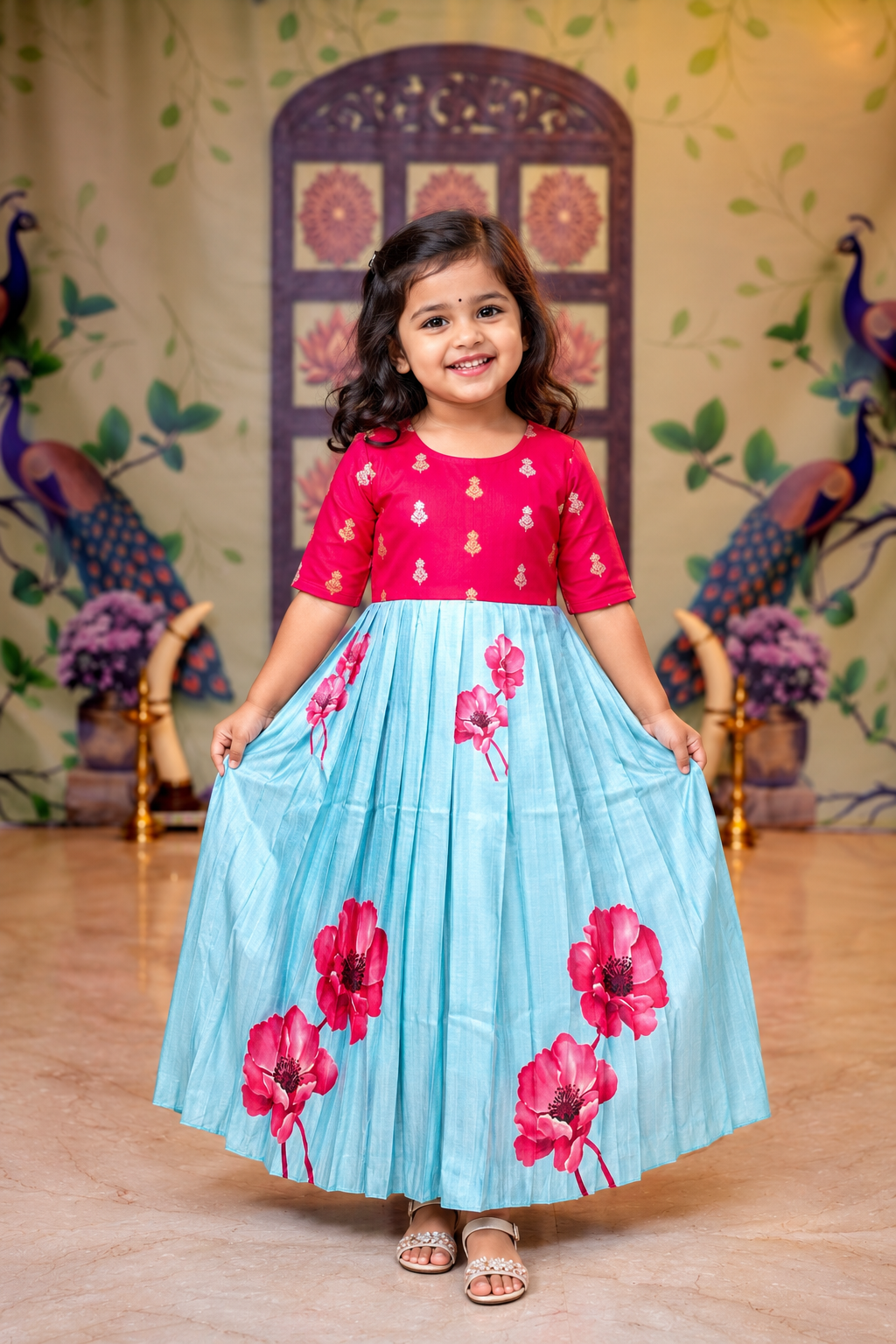 Divyashree kids Dress With Lining( pre order dispatch October 30 th)