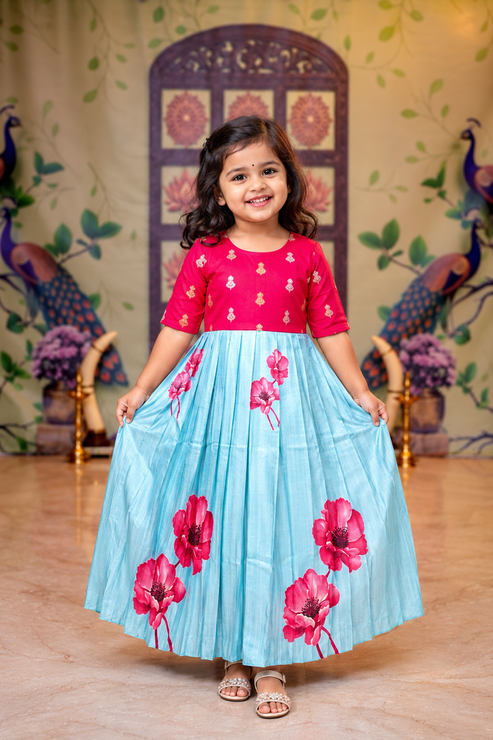 Divyashree kids Dress With Lining( pre order dispatch October 30 th)