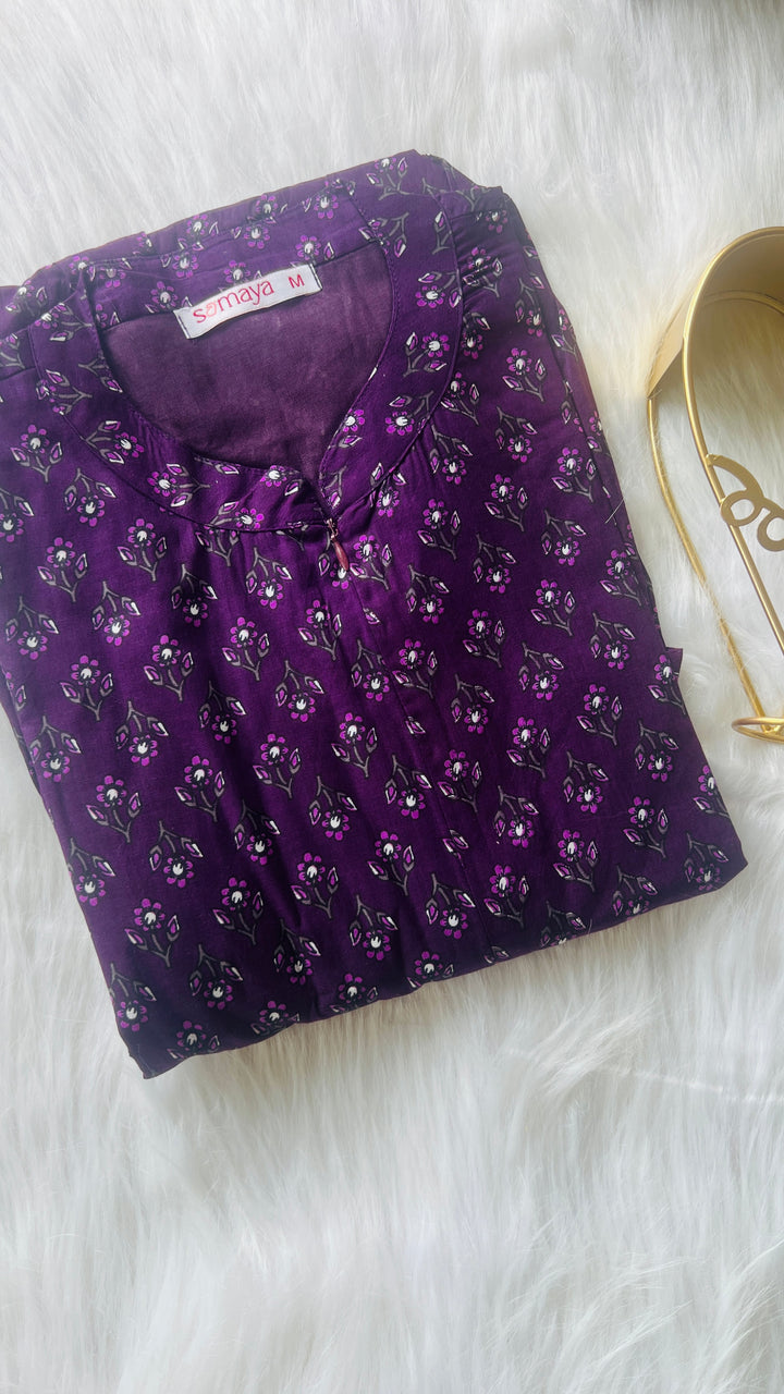Grape casual dress with lining