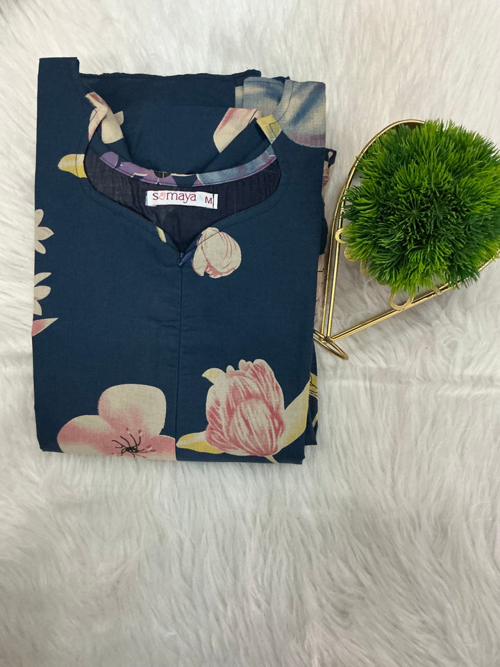 Pretty -blue   Casual Dress With Lining