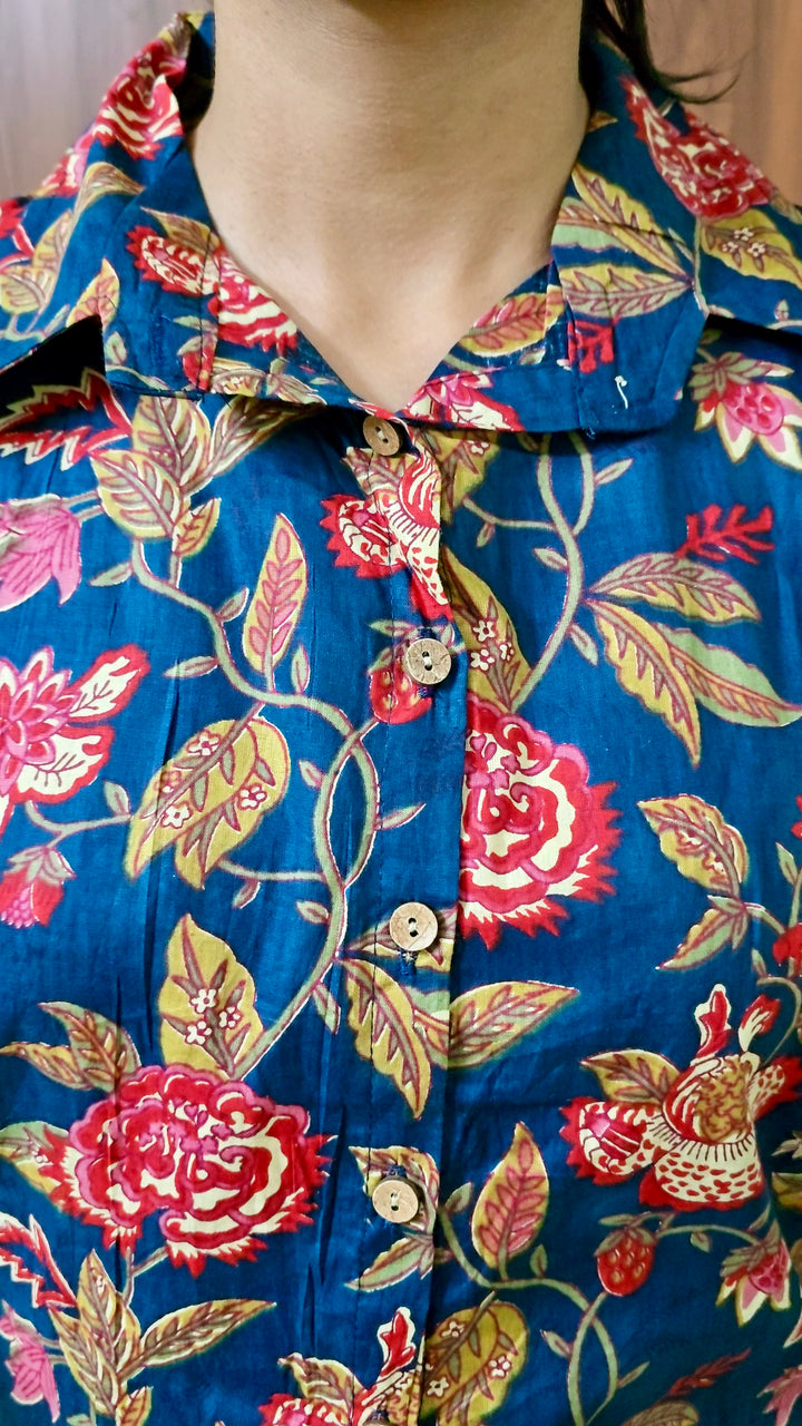 Swara - Navy  Night Co-ord Set