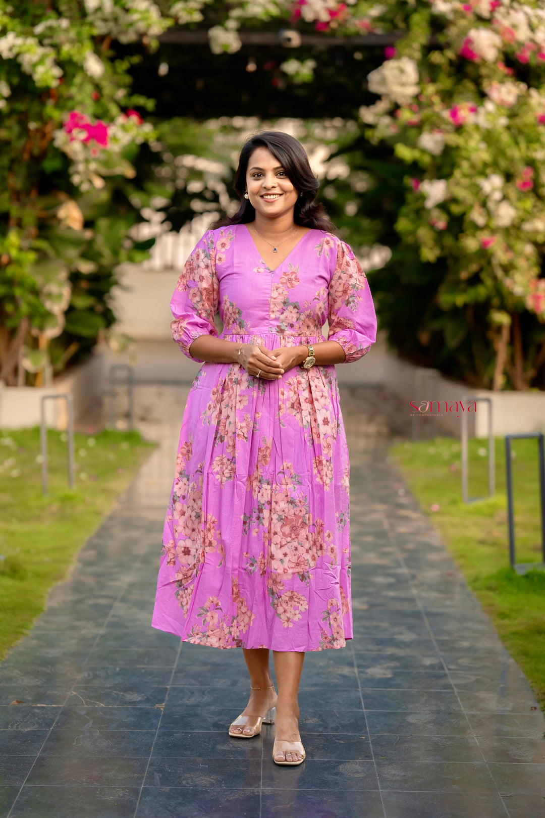 Sahana casual Dress With Lining