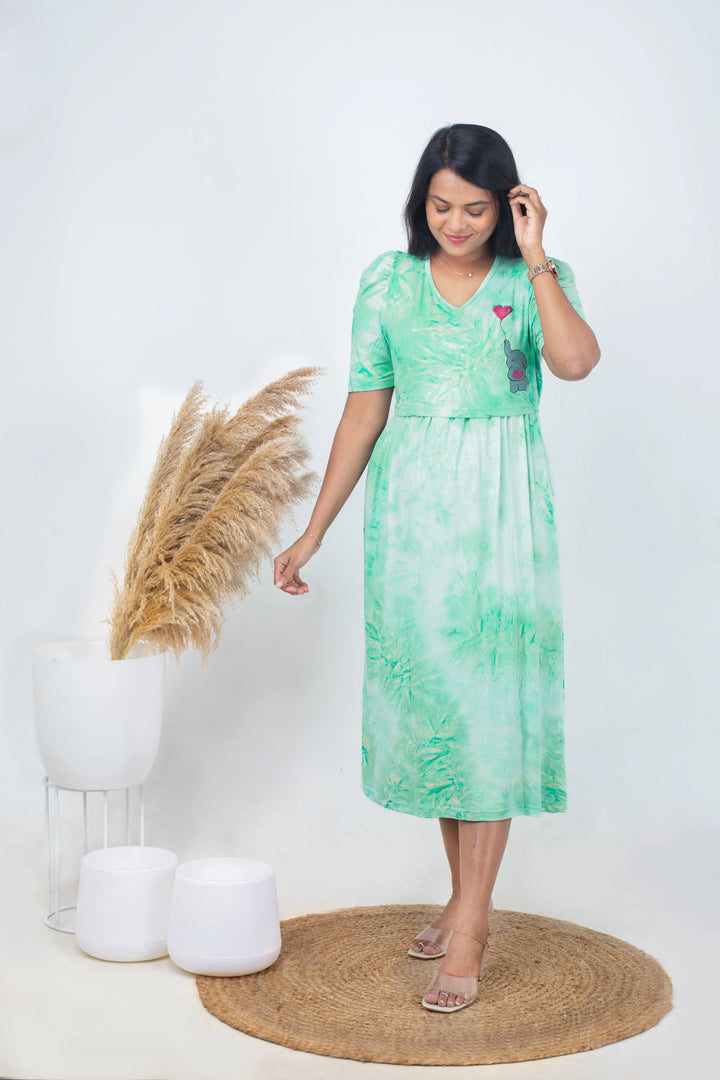 Luxury Midi crystal  Light Weight Dress ( samaya exclusive premium fabric )