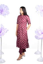 Load image into Gallery viewer, Indhu  cotton Kurta set (button opening)
