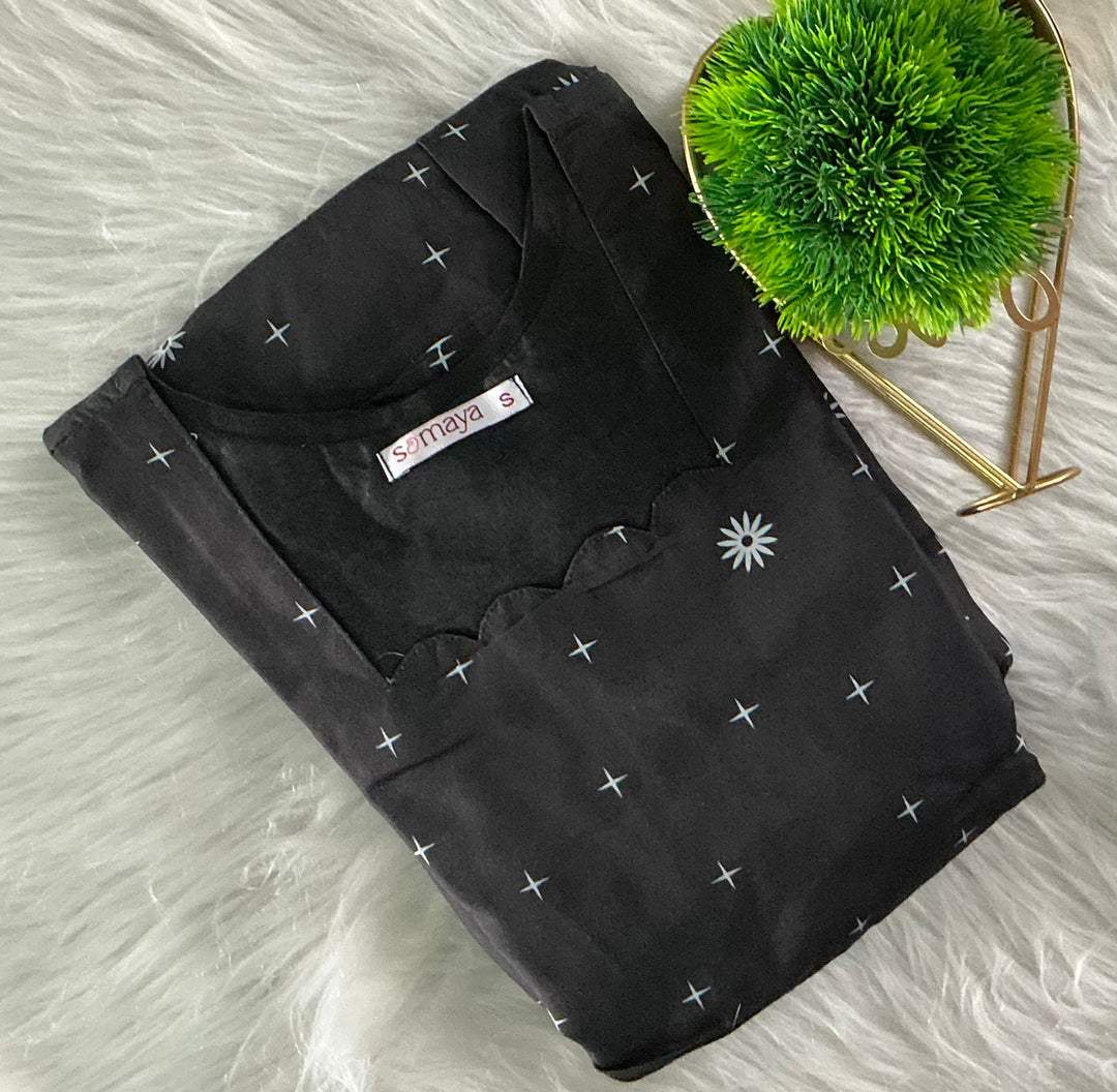 Star Casual Dress With Lining