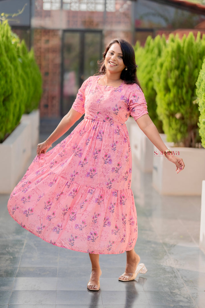 Pearly Hakoba Dress With Lining