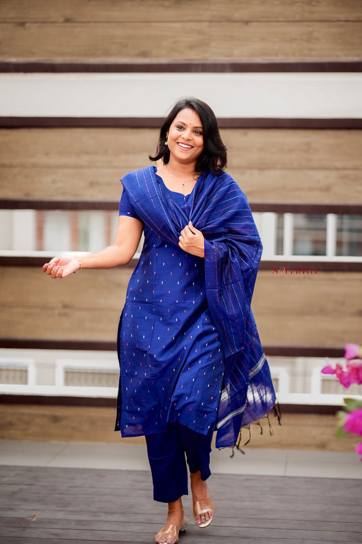 Navya  raw silk suit set with dupptta( set of 3) ready to dispatch