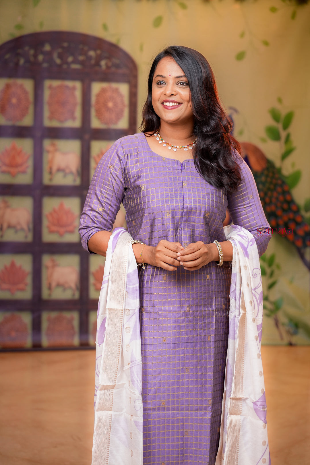 Radha raw silk Kurta 3 piece set