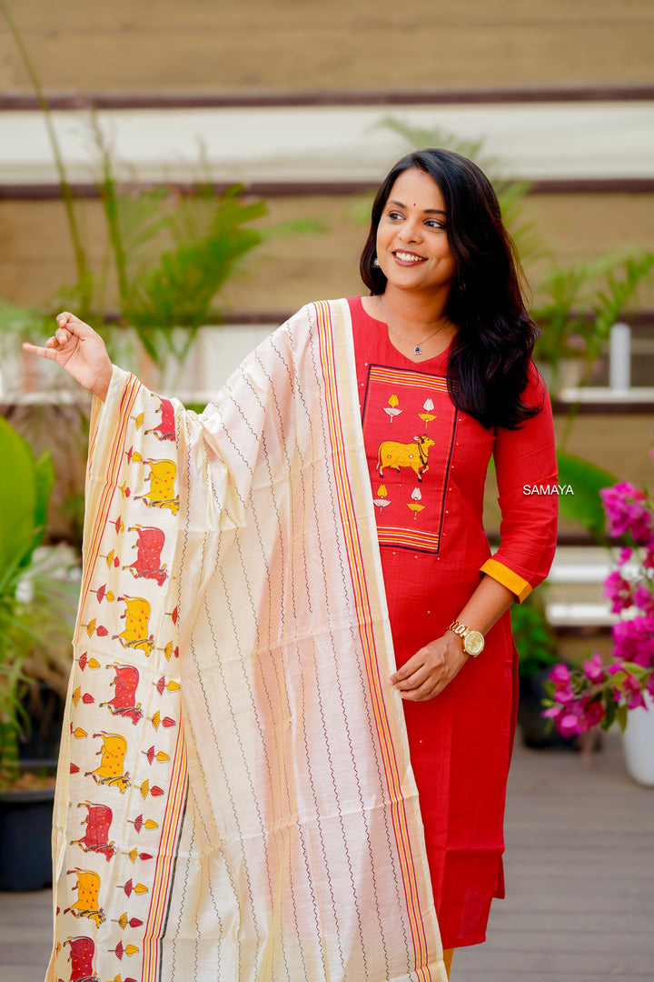 Sunset  Cotton 3 piece Set with lining