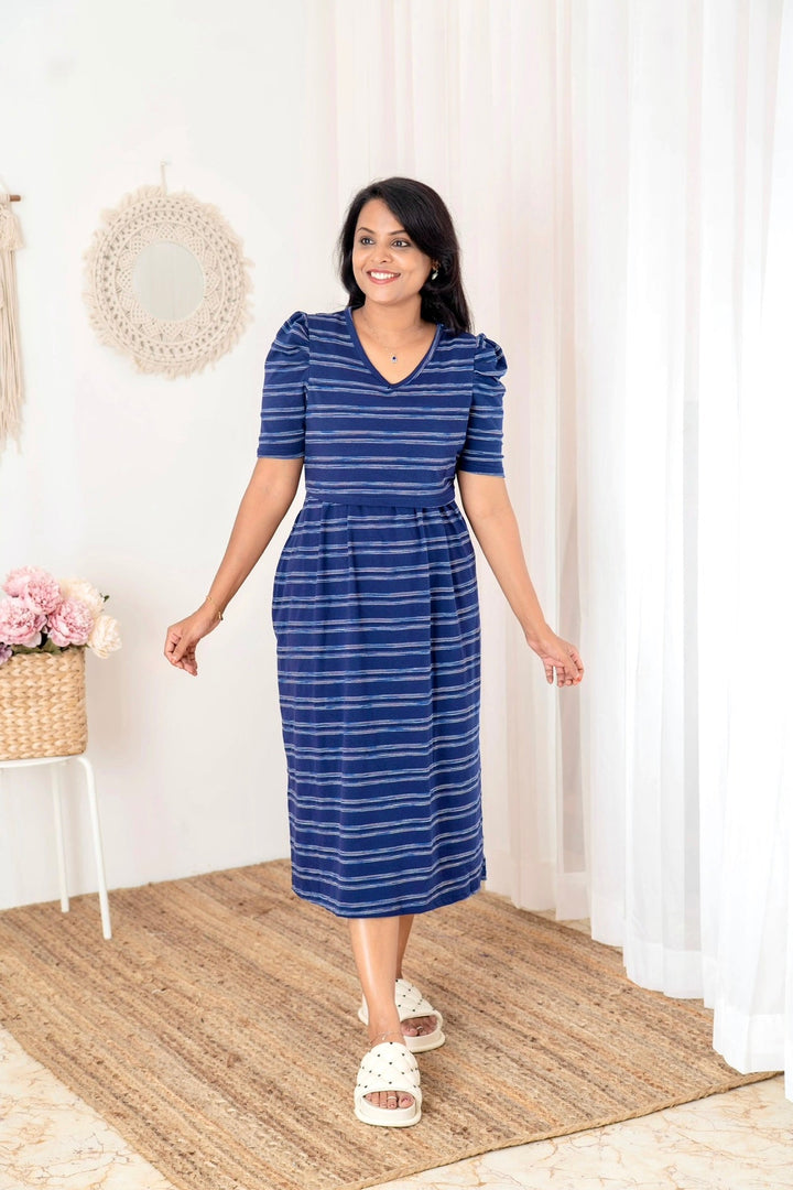 Midi Stripes  light weight Dress