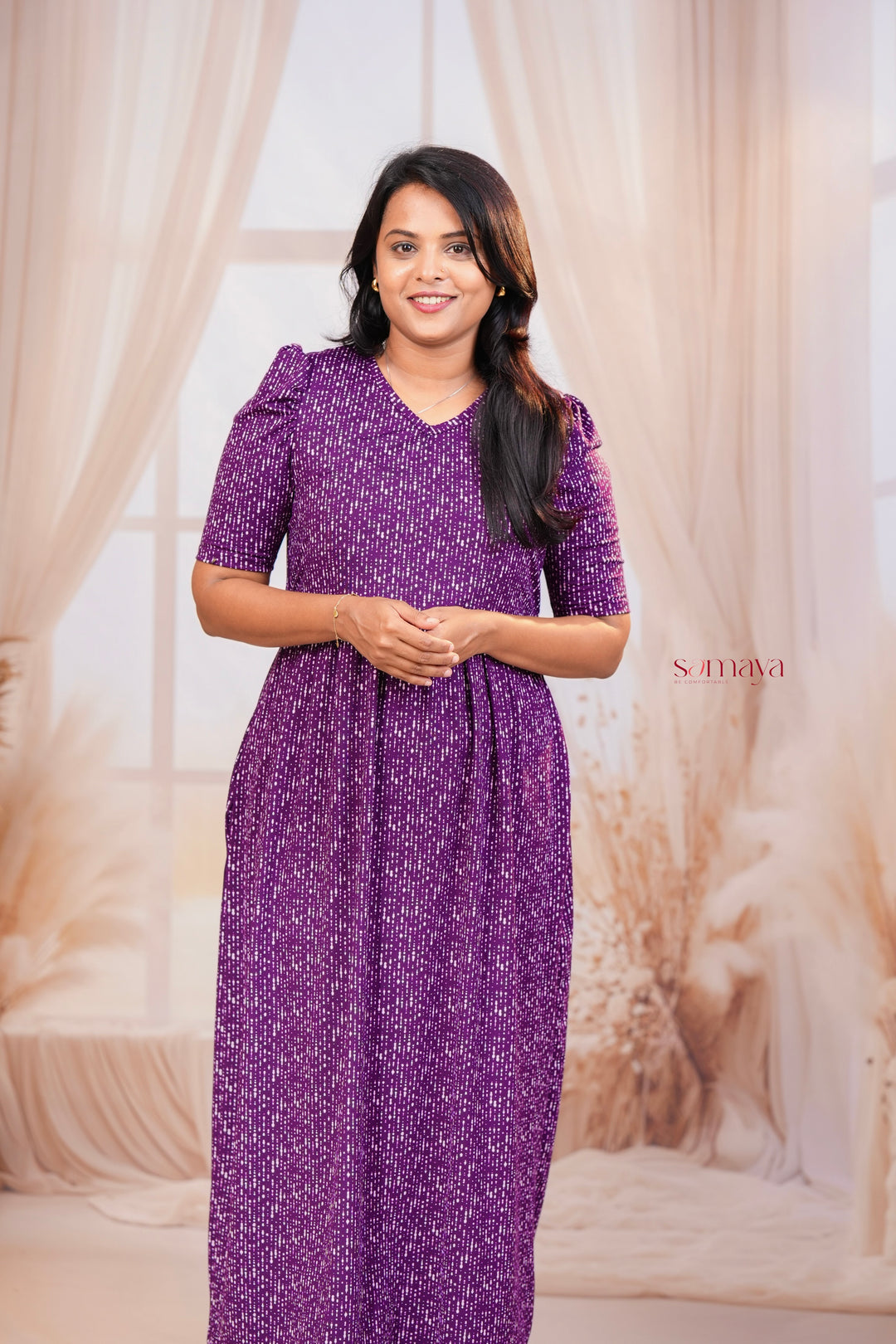 Maxi Purple Light Weight Dress