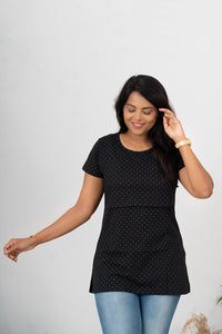 Maternity Black Dot T-shirt