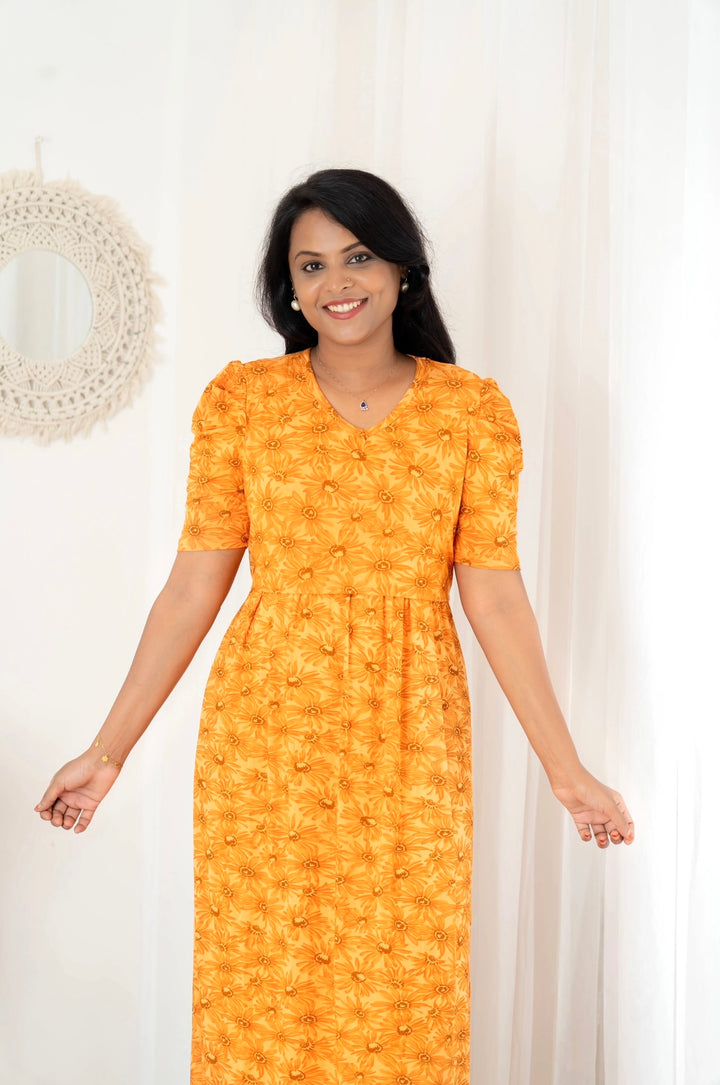 Maxi Sunflower Light Weight Dress