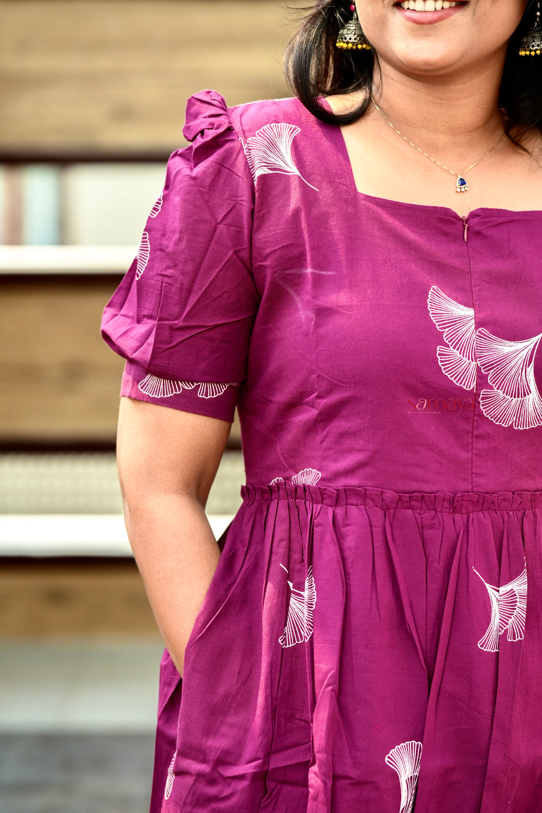 Kiara feather casual Dress With Lining( SPECIAL EDITION LIMITED STOCK )