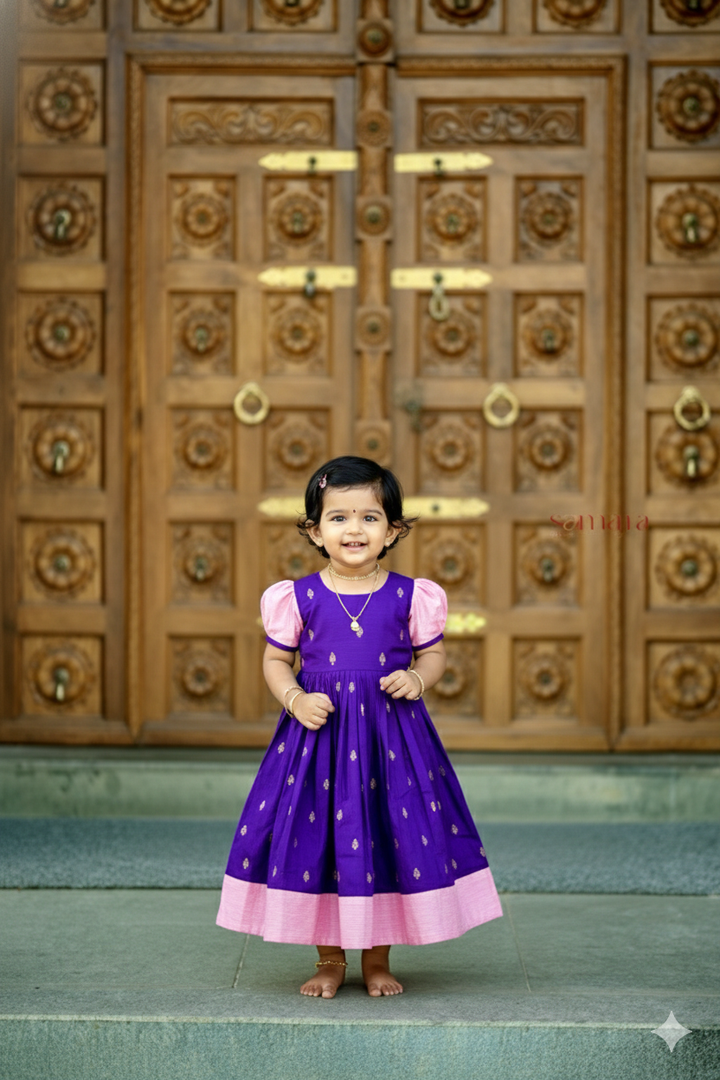 Soundarya kids Dress With Lining ( pre order )