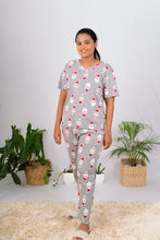 Load image into Gallery viewer, Grey Santa Claus Pant Set relaxed fit
