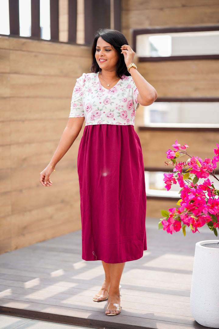 Midi Roja Light Weight Dress