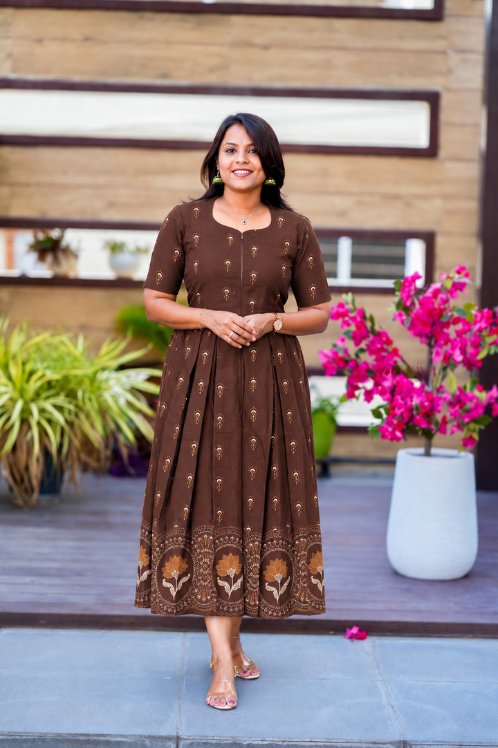 Swetha casual Dress With Lining