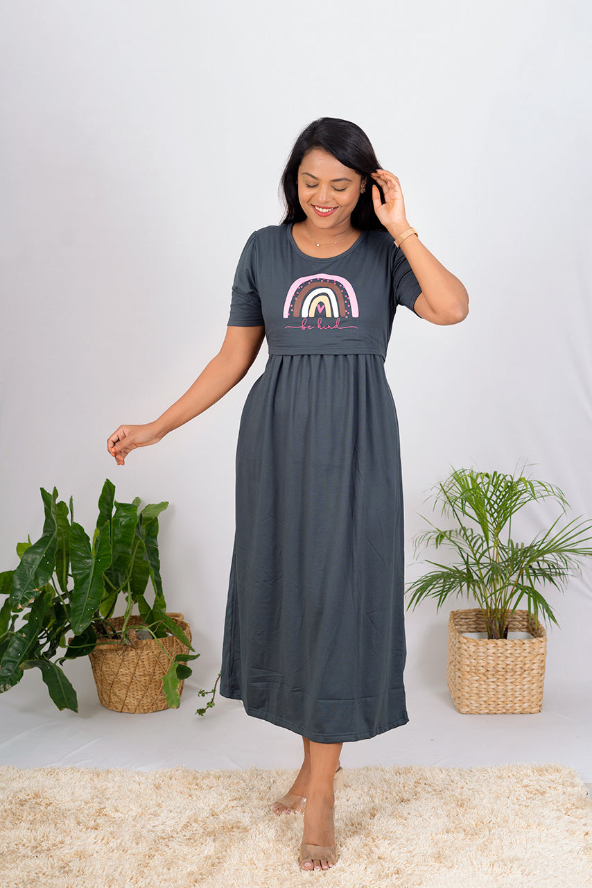 Maxi  Grey Rainbow Thick winter collection