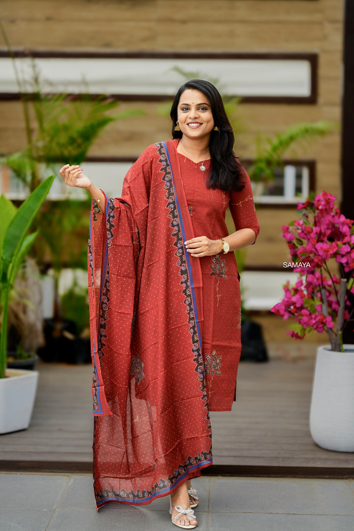 Hasini Cotton 3 piece Set with lining
