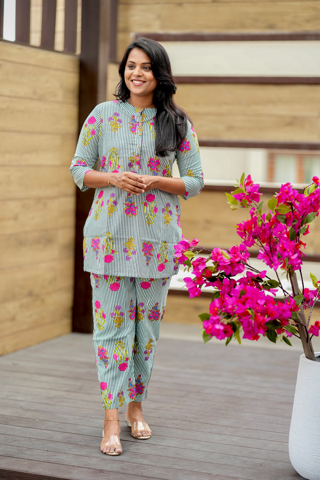 HAASYA- Checked Night Co-ord Set