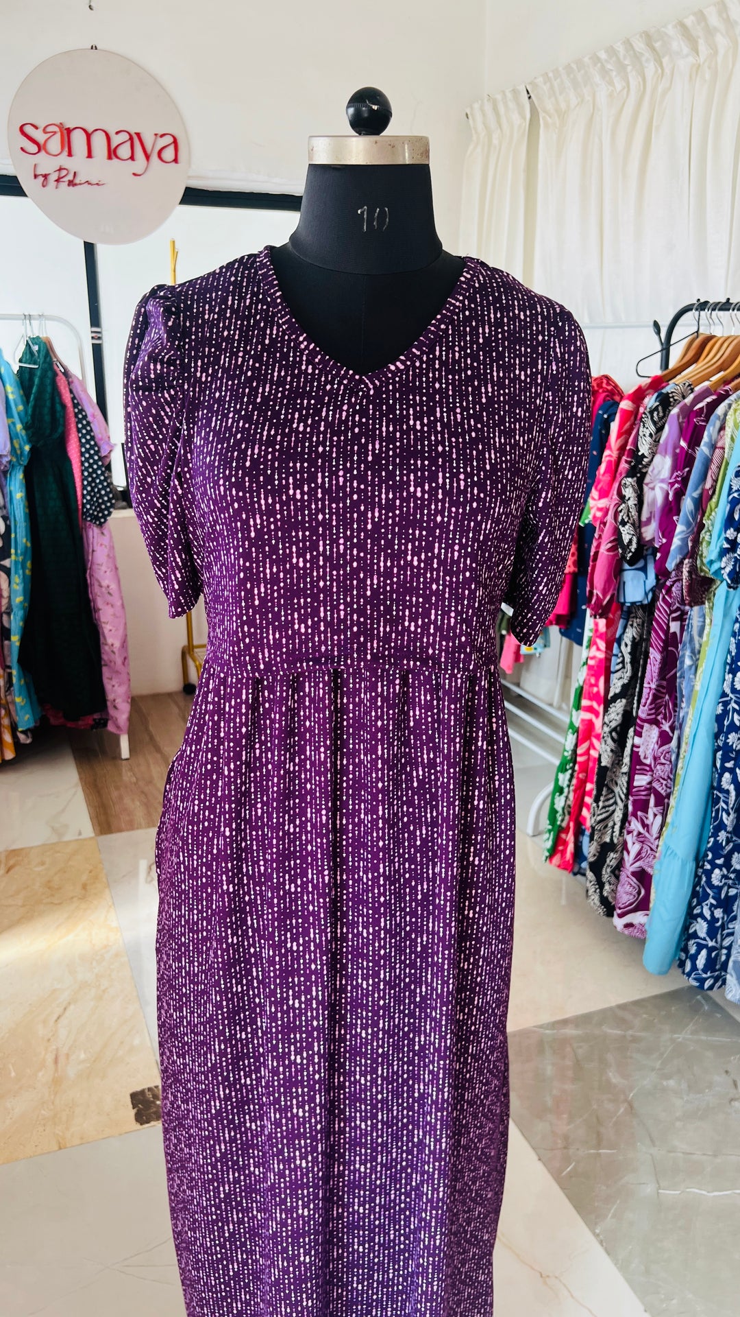 Maxi Purple Light Weight Dress