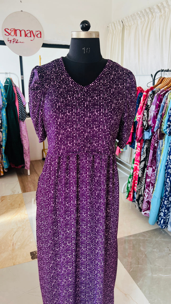 Maxi Purple Light Weight Dress