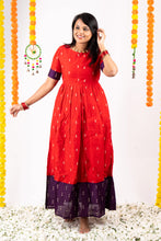 Load image into Gallery viewer, Meenakshi  Dress With Lining &quot;Non-Maternity &amp; maternity Feeding-Friendly Dress&quot;
