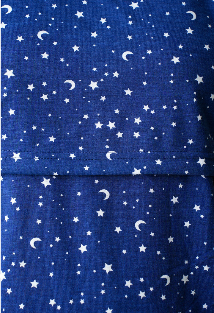 Navy Star Feeding Pant Set