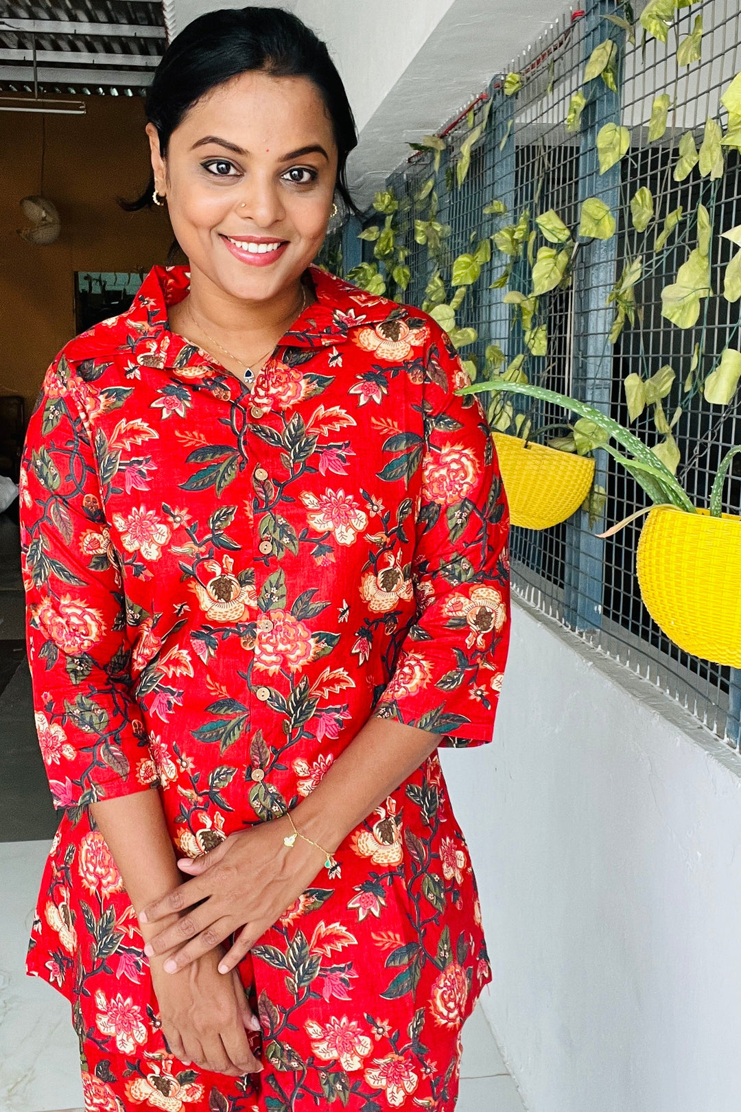 Red Night Co-ord Set