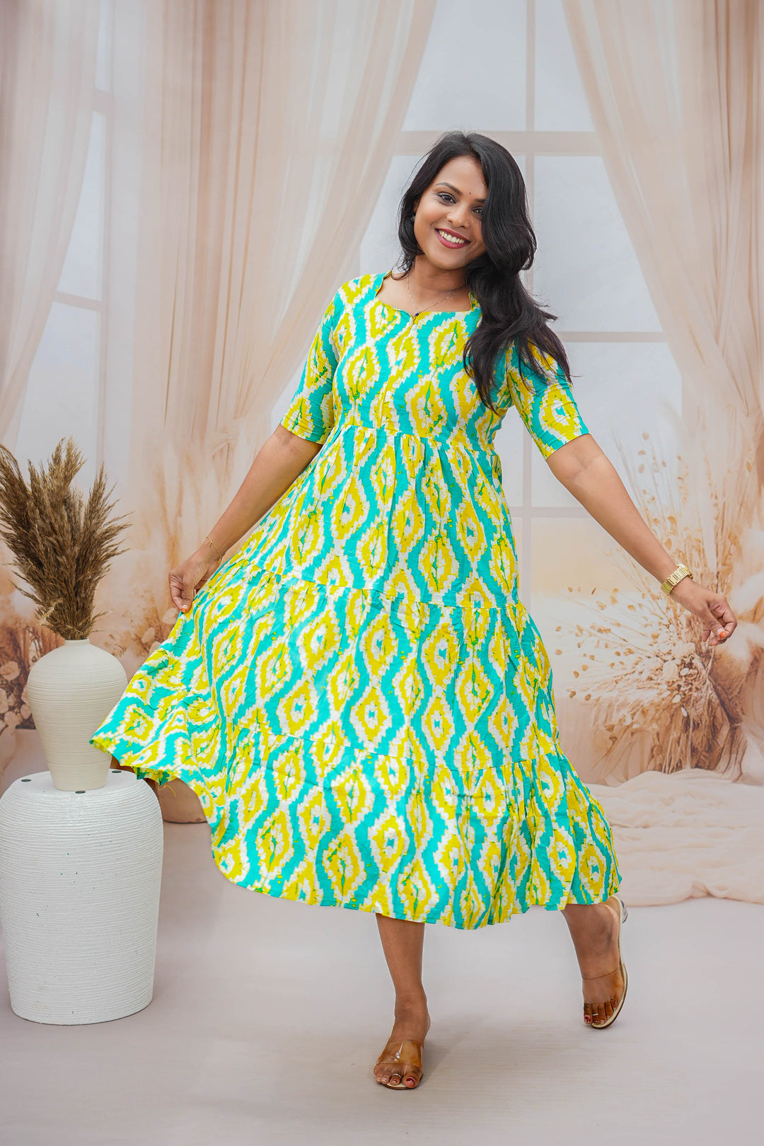 Leela day to night dress without lining