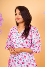 Load image into Gallery viewer, Rose casual  Dress With Lining Non-Maternity &amp; Feeding-Friendly Dress
