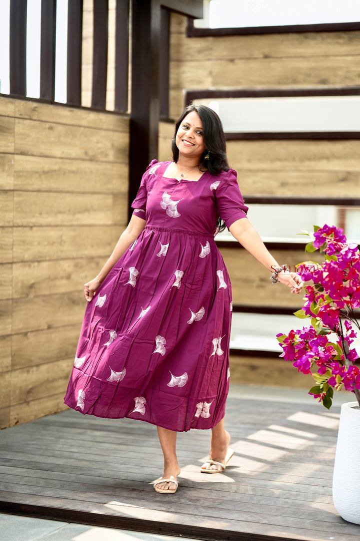 Kiara feather casual Dress With Lining( SPECIAL EDITION LIMITED STOCK )