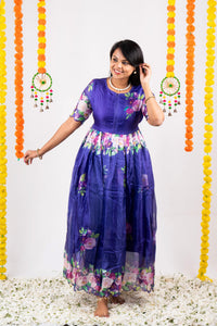 Aadhirai Dress With Lining "Non-Maternity & maternity Feeding-Friendly Dress"