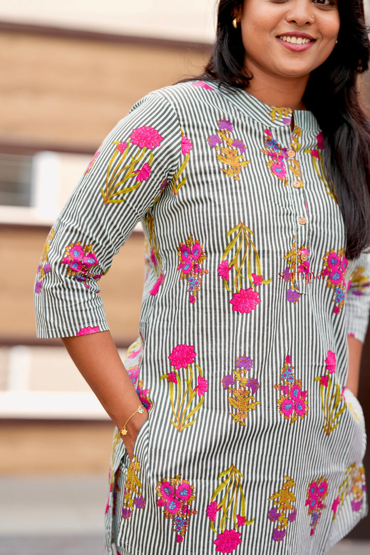 HAASYA- Checked Night Co-ord Set