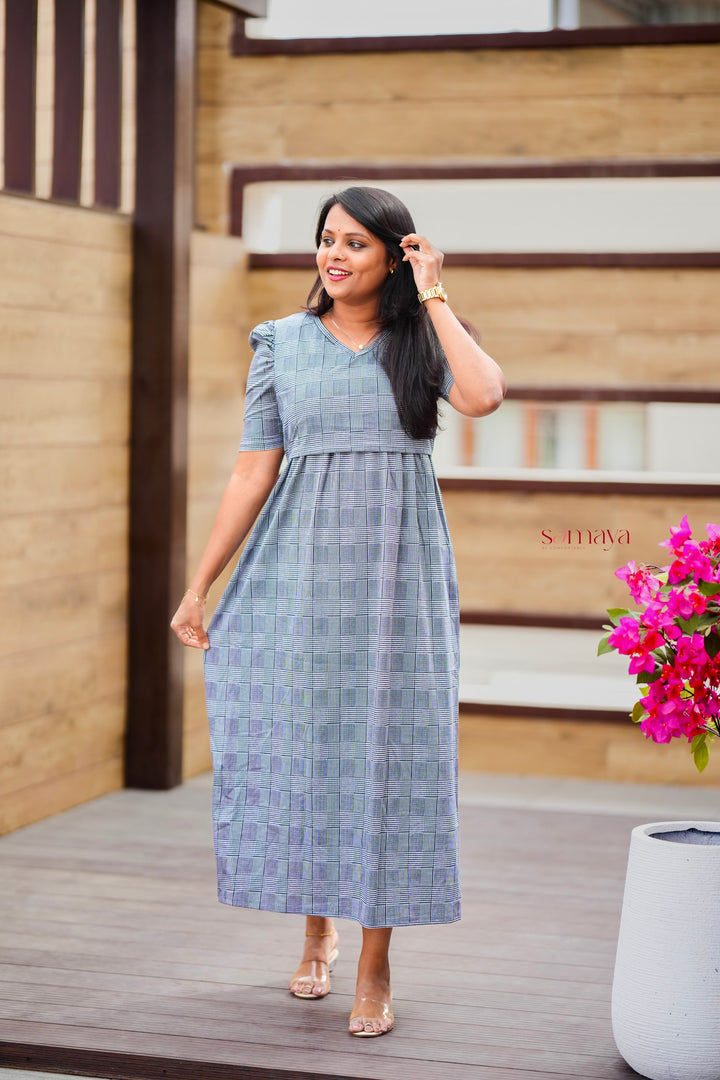 Maxi kite checked medium  Weight Dress