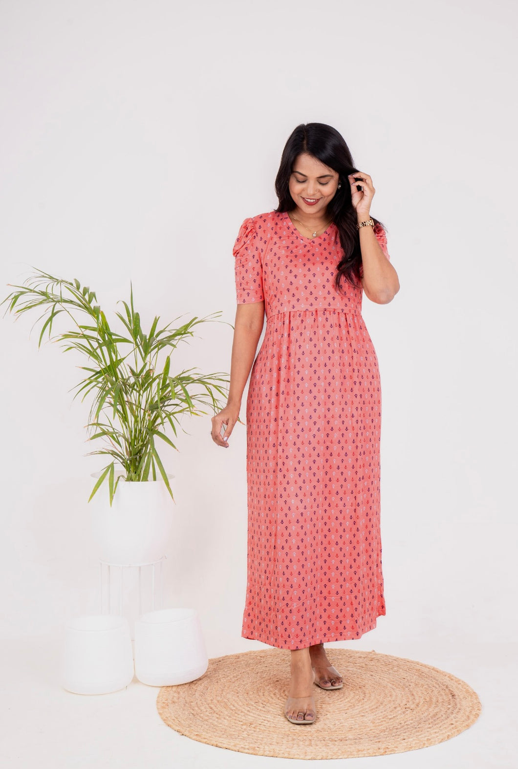 Maxi Orange Light Weight Dress