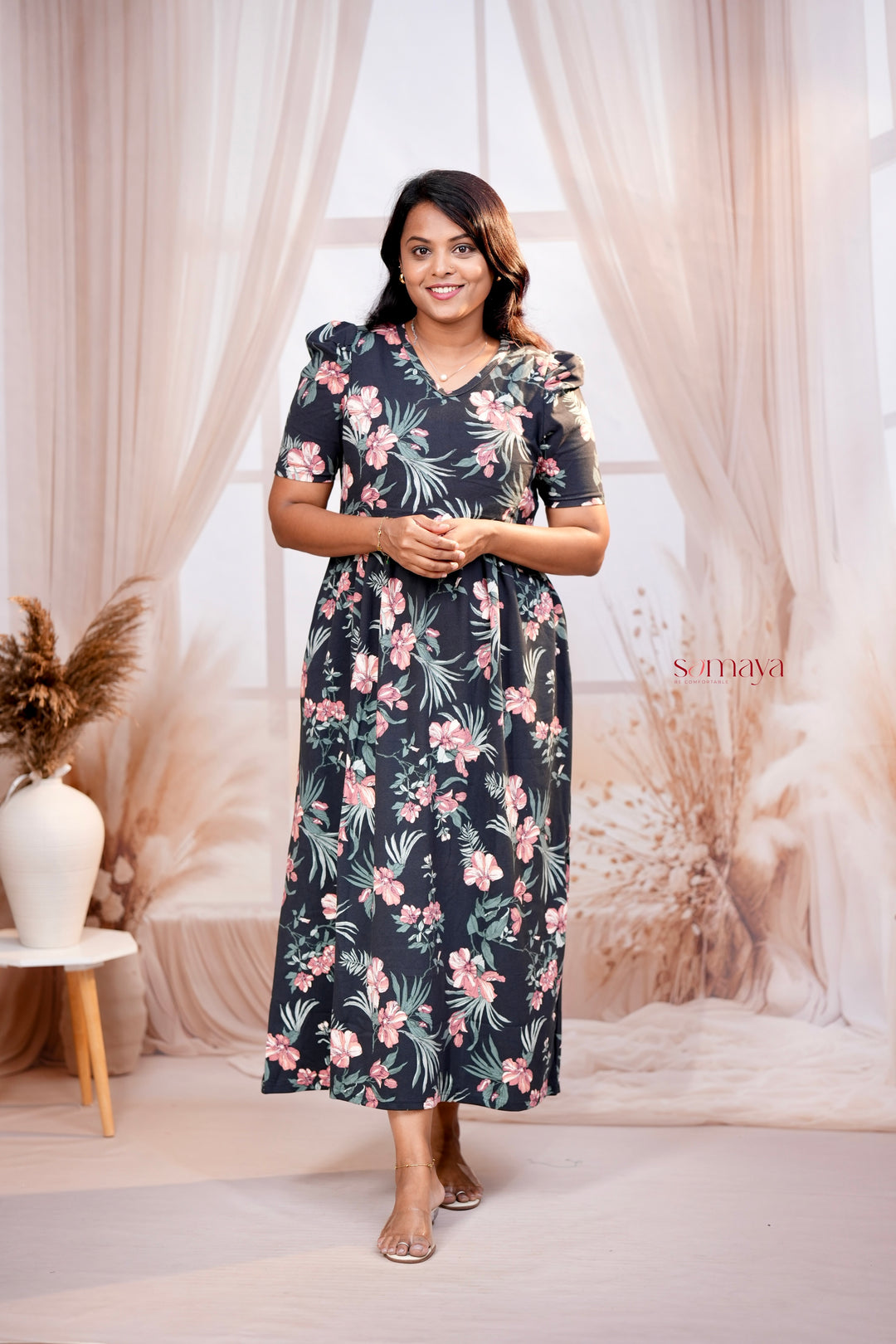 Maxi Megha  thick  Weight Dress