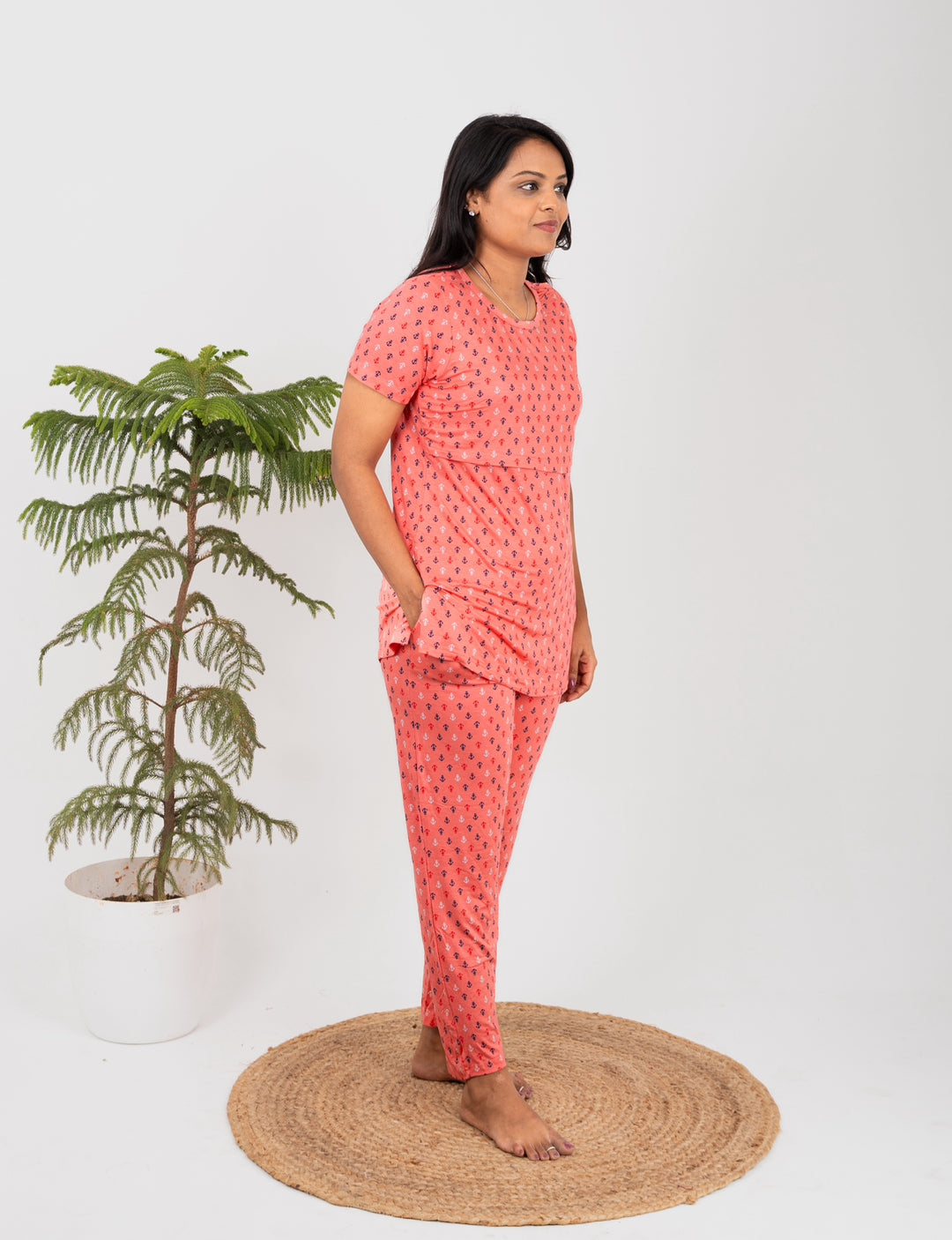 Orange Feeding Pant Set