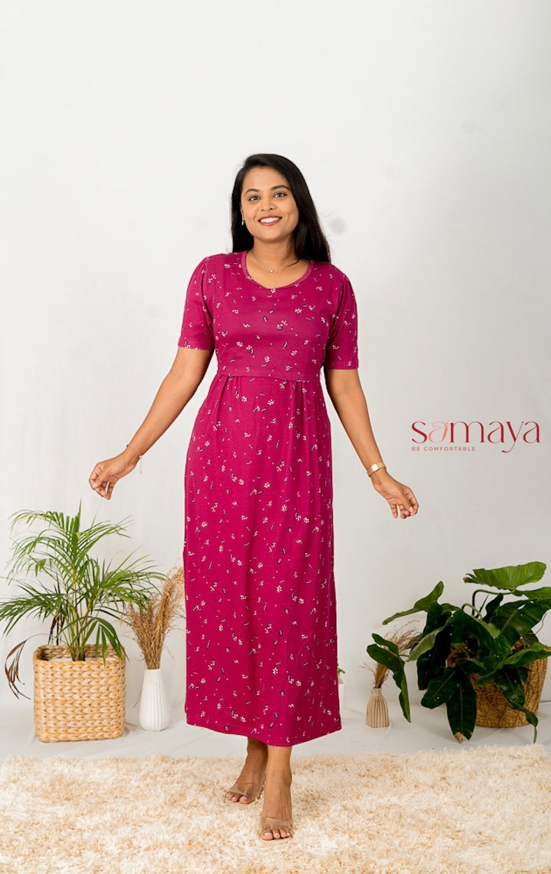 Maxi Wine Garden Light Weight ( Minor embroidery variation so sold at sale price )